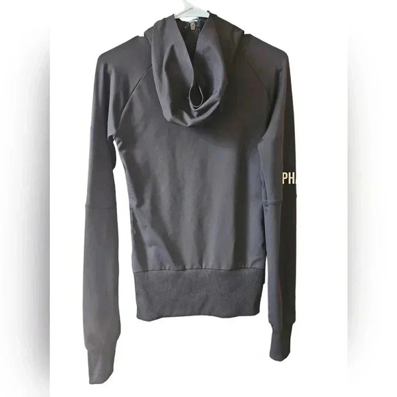 Alphalete Performance Black Zip Up Hooded Jacket Medium - Picture 3 of 9